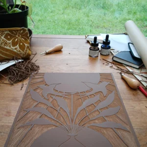 Beginner Linocut Workshop 4 persons