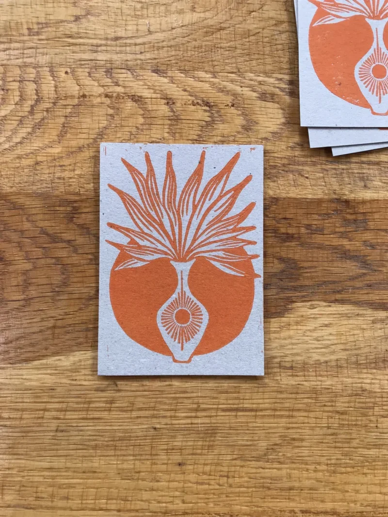 Card Orange sun