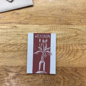 Card wensbon, sienna bruin