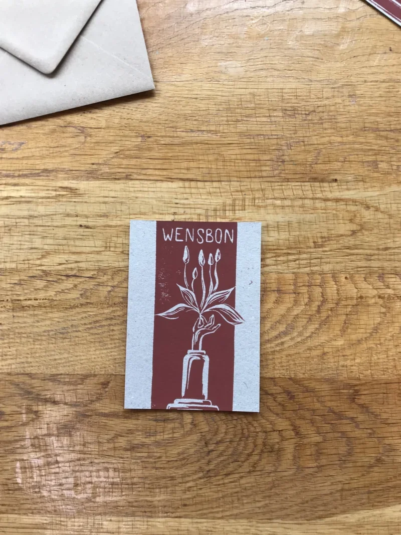 Card wensbon, sienna bruin