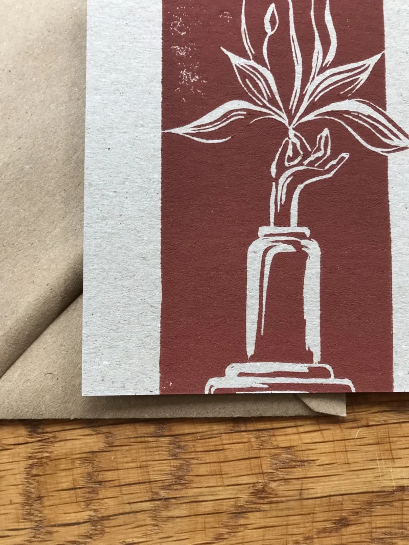 Card wensbon, sienna bruin - Image 3