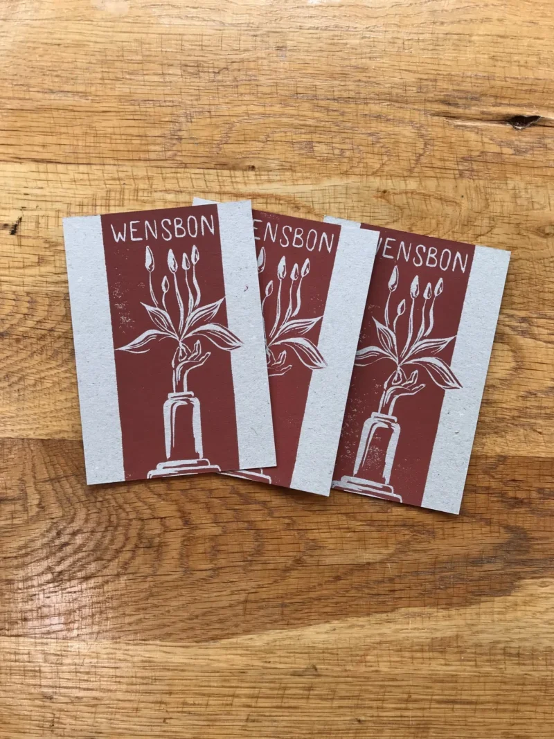 Card wensbon, sienna bruin - Image 4