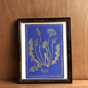 Rise, blue and gold